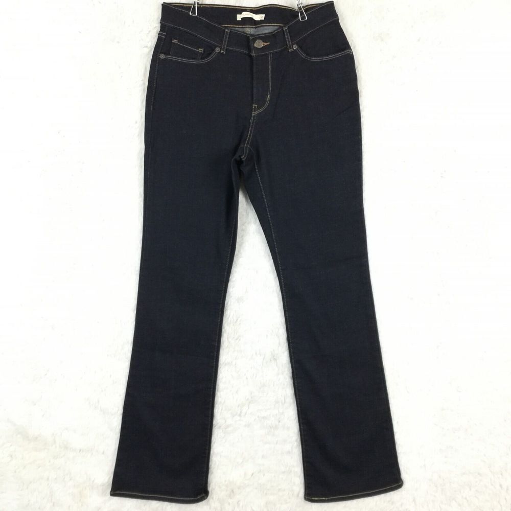 Levi's Womens Jeans Classic Boot Cut Blue Denim Dark Indigo Rinse Mid Rise 6